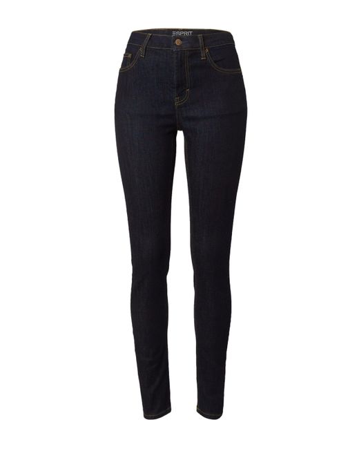 Esprit Blue High-waist-Jeans (1-tlg) Plain/ohne Details