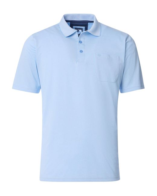 Redmond Poloshirt uni in Blue für Herren
