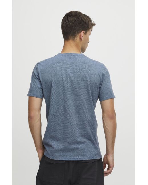 Casual Friday CFTHOR micro striped tee Basic T-Shirt in Blue für Herren