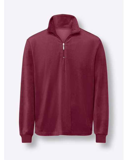 Sieh an! Sweater Langarmshirt in Red für Herren
