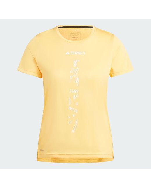 Adidas Metallic TERREX Agravic Trail Running T-Shirt