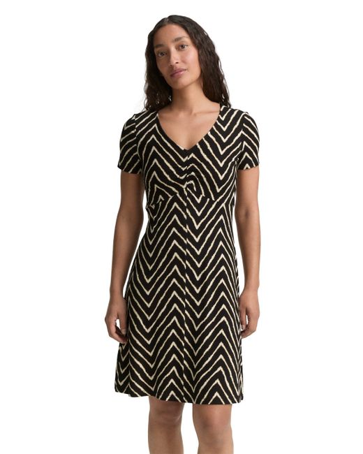 Tom Tailor Black Sommerkleid mit All-Over Print