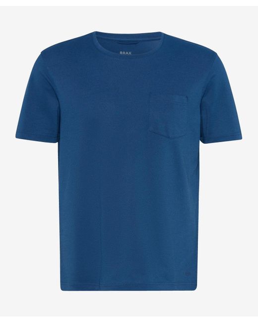 Brax T-Shirt STYLE.TODD in Blue für Herren