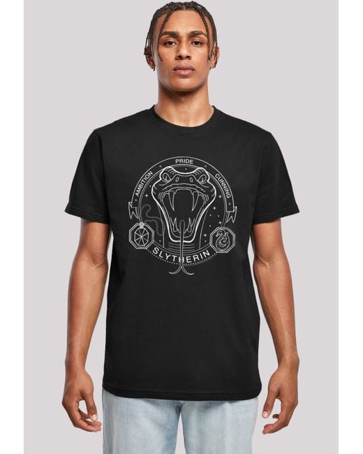 F4NT4STIC T-Shirt Harry Potter Slytherin Seal Print in Black für Herren