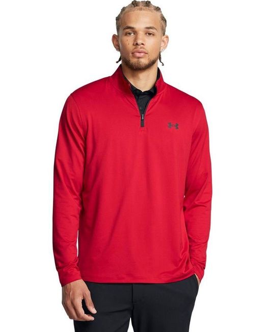 Under Armour ® Longsleeve Ua Matchplay 1/4 Zip in Red für Herren