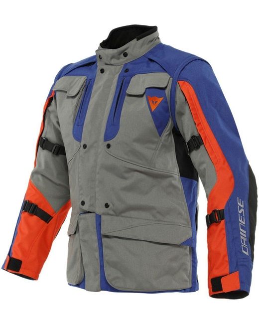 DAINESE Motorradjacke Alligator Tex Motorrad Textiljacke wasserabweisend protektoren abriebfest in Blue für Herren