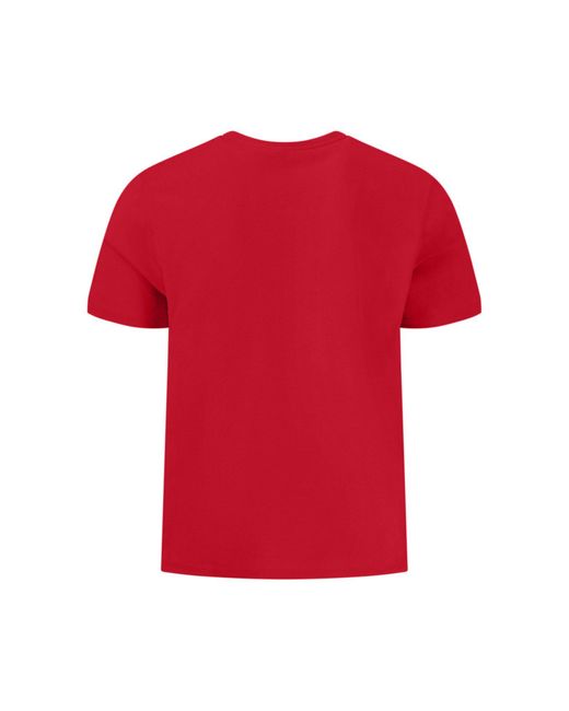 Fynch-Hatton - Basic T-Shirt (1-tlg) unifarben in Red für Herren