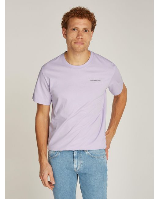 Calvin Klein T-Shirt CK MULTIBOX TEE mit Logobackprint in Purple für Herren