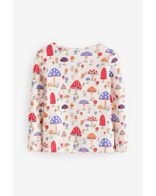 Next Blue Langarmshirt Cath Kidston Geblümte Langarmshirts, 3er-Pack (3-tlg)