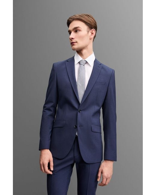 DIGEL Anzugsakko Allan (1-tlg., Polyester- Schurwollmix) Touching Buttons in Blue für Herren