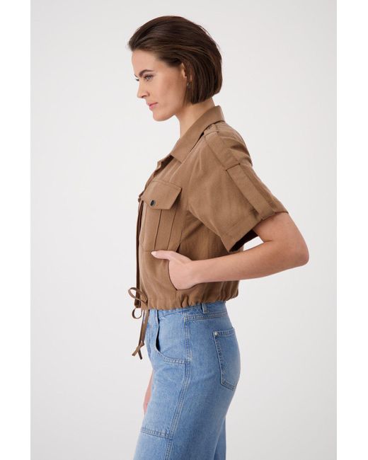 Monari Brown Jackenblazer Bluse