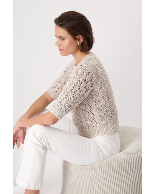Monari Brown Wollpullover Pullover 118