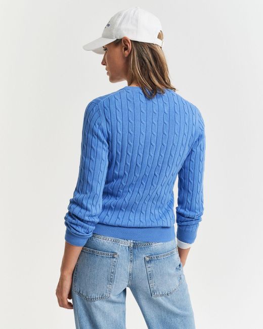 Gant Blue Rundhalspullover