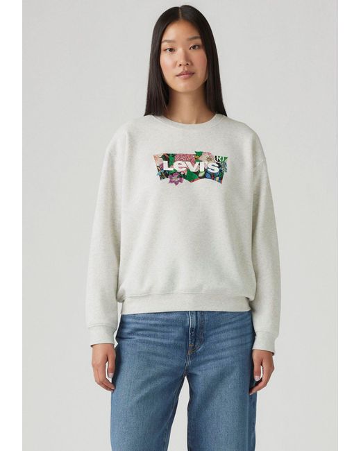 Levi's Gray Levi's® Sweatshirt GR EVERYDAY CREW mit Logoprint