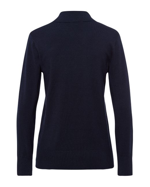 FRANK WALDER Blue Strickpullover