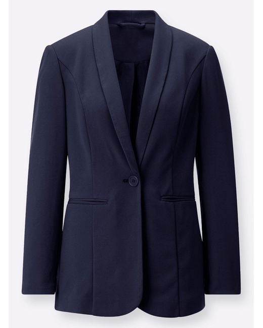 Sieh an! Blue Blusenblazer Blazer