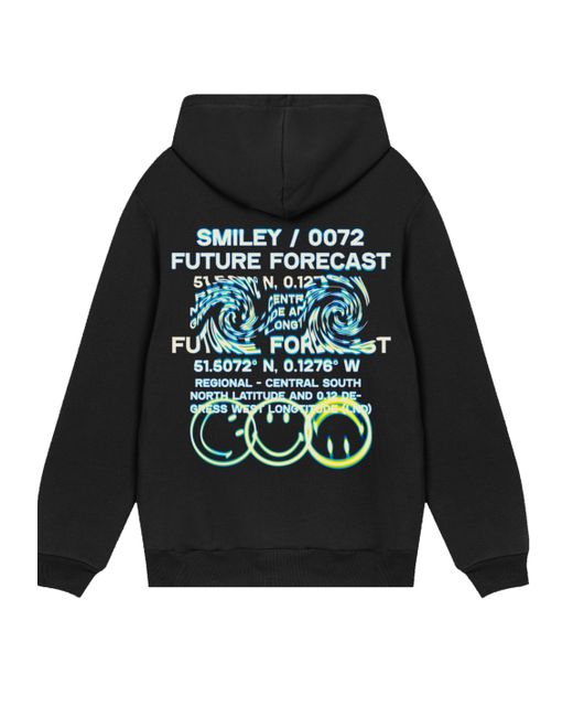 F4NT4STIC Kapuzenpullover Smiley Originals Future Forecast Streetwear Premium Qualität in Black für Herren