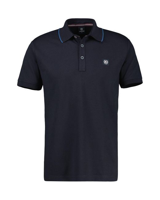 Lerros Poloshirt mit Logo Stickerei in Blue für Herren