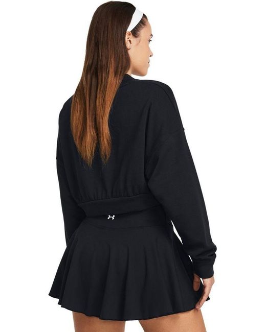 Under Armour Black ® Longsleeve Ua Rival Terry Os Crop Crw