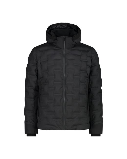 CMP Fleecepullover Daunenjacke Man Snaps Hood Jacket 33K3787 in Black für Herren