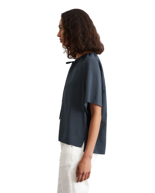 Marc O' Polo Blue Kurzarmbluse mit Crinkle-Struktur