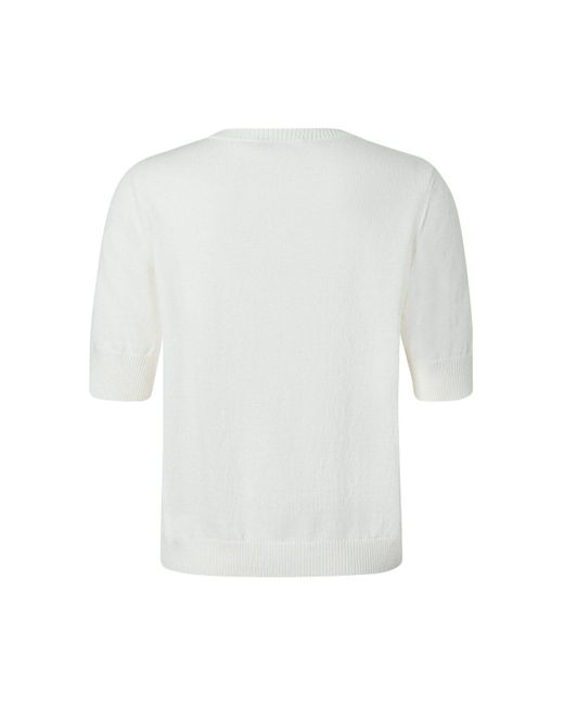 Maerz White Kurzarmpullover Pullover Rundhals 1/2 Arm
