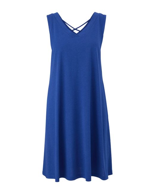 S.oliver Minikleid Jerseykleid aus Modalmix in Blau | Lyst DE
