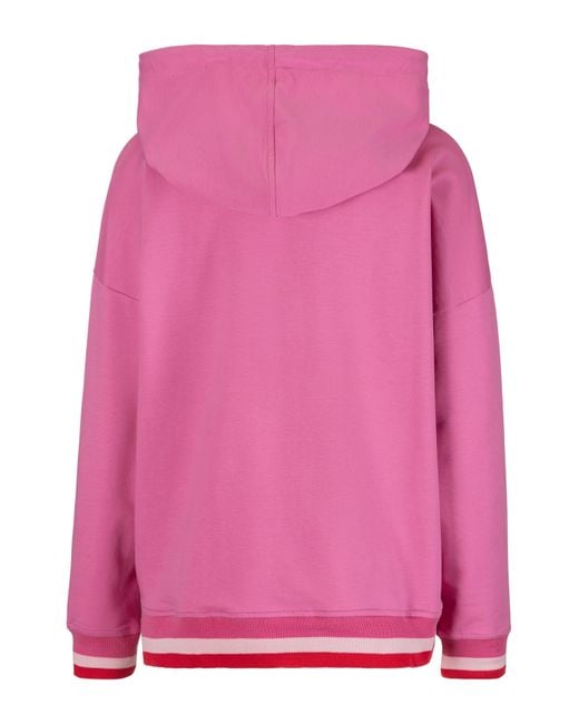 LIEBLINGSSTÜCK Pink Sweatshirt CayaL mit kontrastfarbenen Bündchen