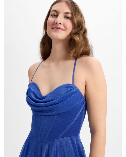 Marie Lund Blue Abendkleid