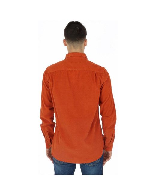 Superdry Businesshemd in Orange für Herren