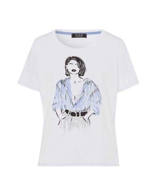 Tuzzi White T-Shirt SEASIDE SERENITY