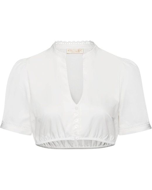 KRÜGER White Dirndlbluse