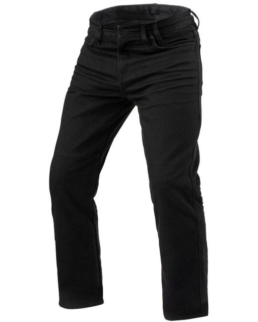 Revit Motorradhose Lombard 3 RF Motorrad Jeans Knieprotektoren enthalten in Black für Herren