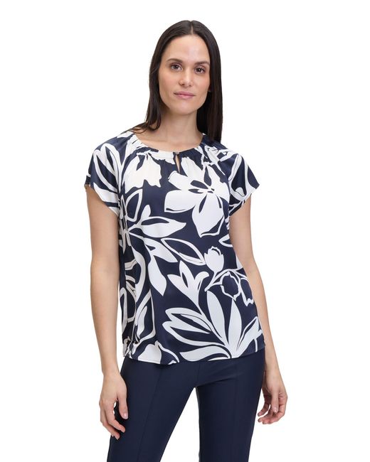Betty Barclay Blue Schlupfbluse Casual-Bluse mit Muster