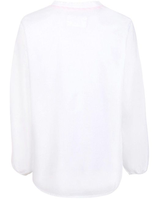 LIEBLINGSSTÜCK White Shirtbluse V-Bluse OlettaEP