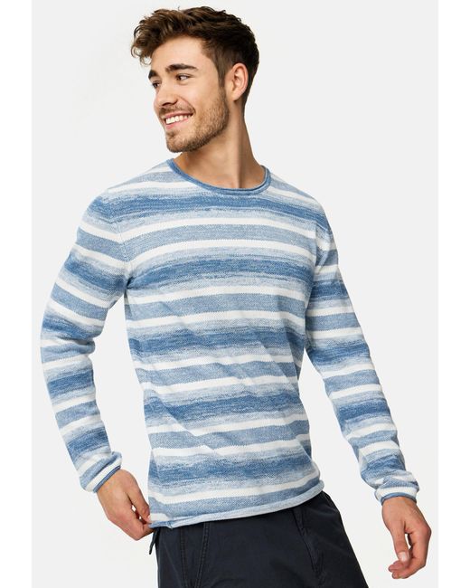 INDICODE Strickpullover INManfred in Blue für Herren