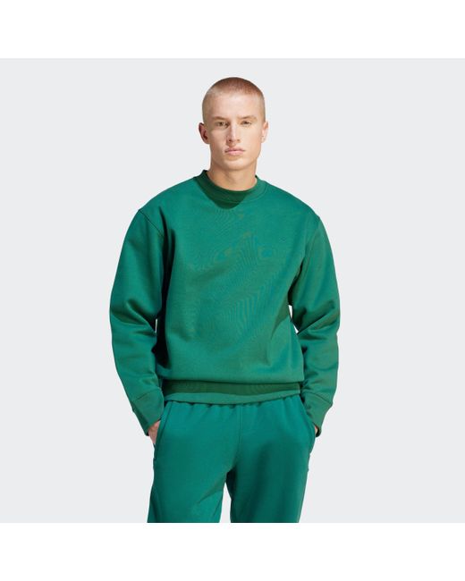 adidas Originals Sweatshirt C Crew in Grün für Herren | Lyst DE