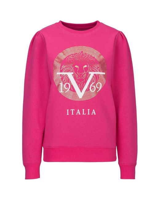 19V69 Italia by Versace Sweatshirt Erika in Pink | Lyst DE