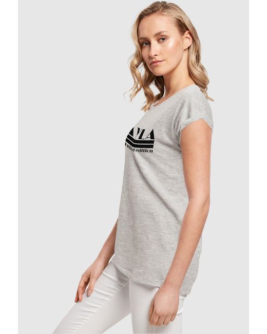 Merchcode Ladies Layla - Limited Grau DE | T-Shirt in (1-tlg) Lyst Edition
