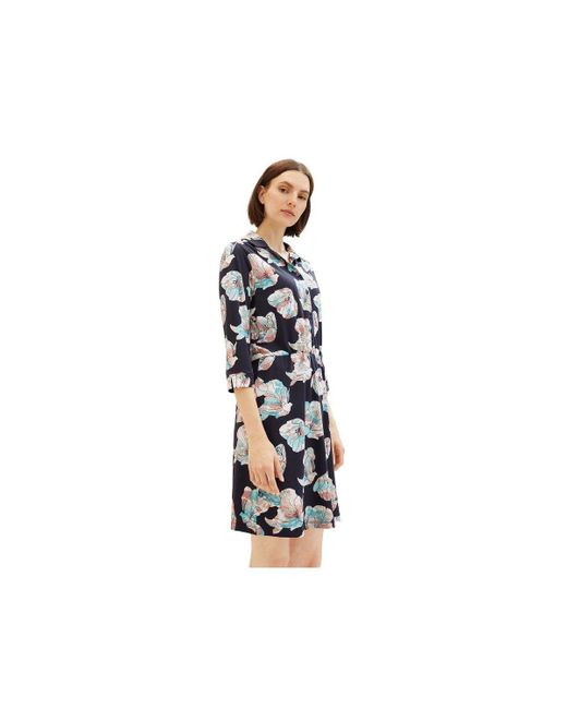 Tom Tailor Blue Minikleid keine Angabe regular fit (1-tlg)