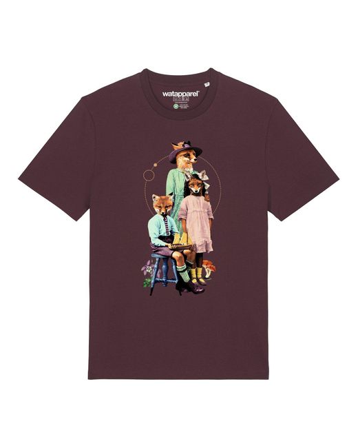 wat? Apparel Wat? Apparel T-Shirt Fancy Fox in Red für Herren