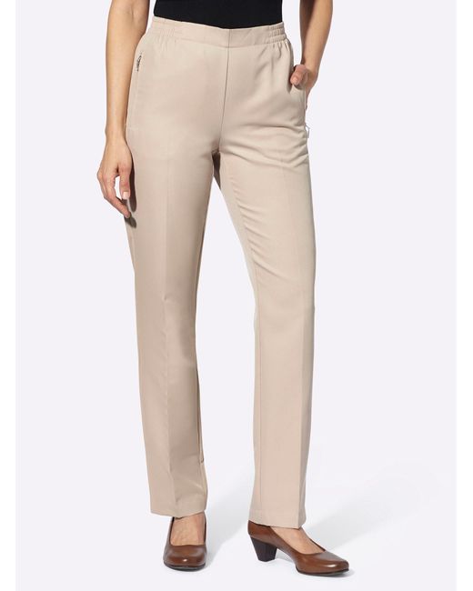 WITT Natural Jerseyhose Stoffhose (2-tlg) Innenbeinlänge ca. 72 cm
