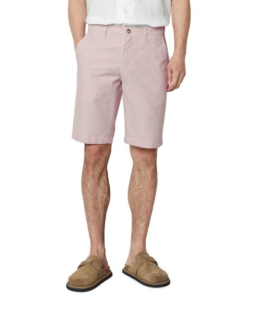 Marc O' Polo Shorts aus Bio-Baumwolle und Leinen in Pink für Herren
