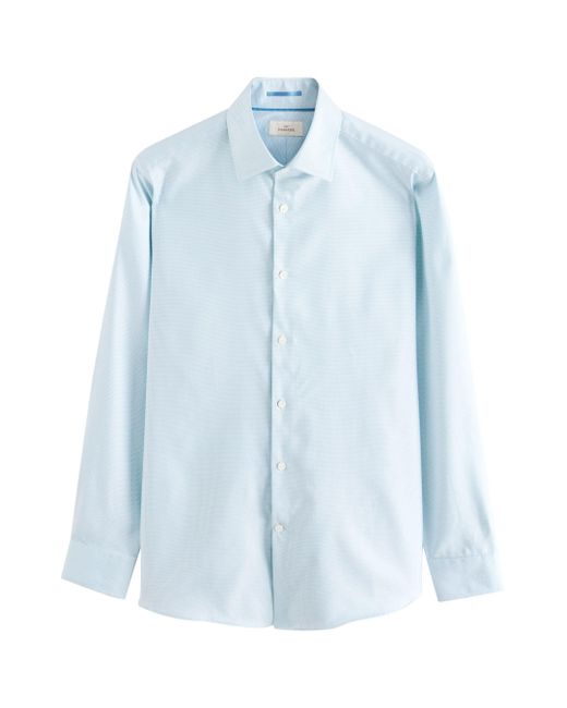 Next Langarmhemd Signature es Slim Fit Hemd 100 % Baumwolle (1-tlg) in Blue für Herren