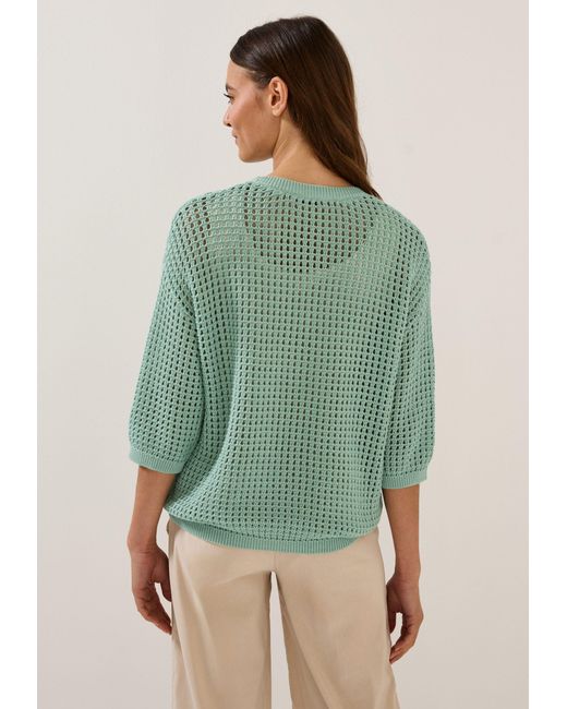 Cecil Green Strickpullover TOS_Crochet Roundneck