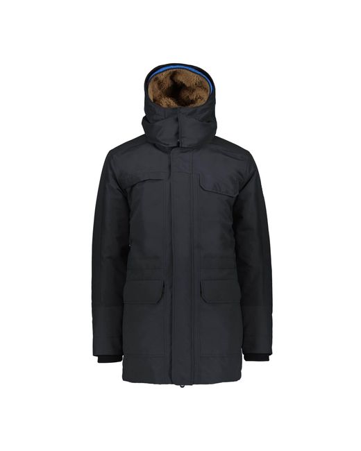 CMP Wintermantel Man Parka Buttons Hood 39K2927 in Black für Herren