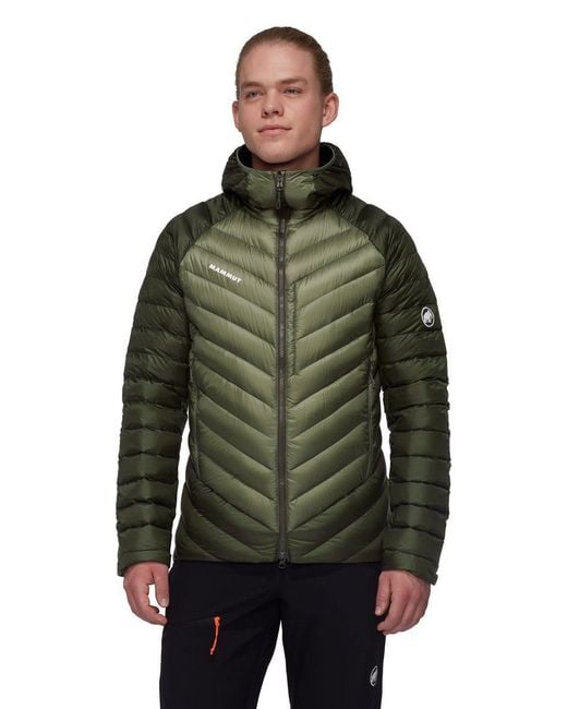 Mammut Funktionsjacke Broad Peak IN Hooded Jacket , Daunenjacke in Green für Herren