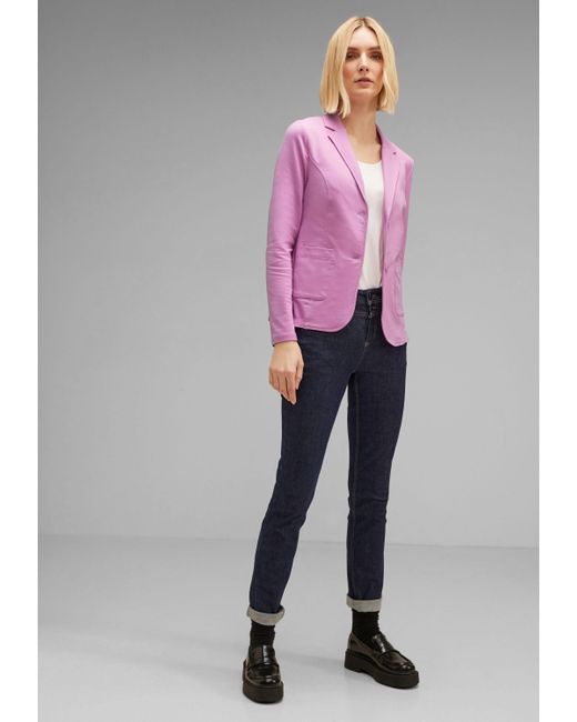 Street One Jackenblazer Basic Blazer in Bright Rose (1-tlg) Nicht Vorhanden  in Pink | Lyst DE