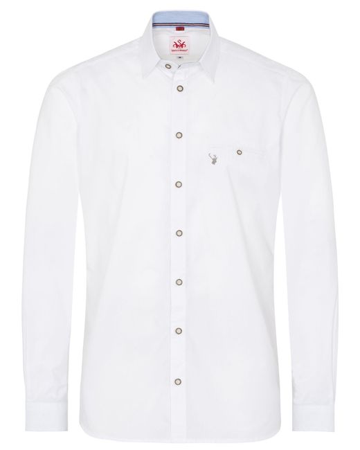 Spieth & Wensky Langarmhemd Perdix Hemd in White für Herren