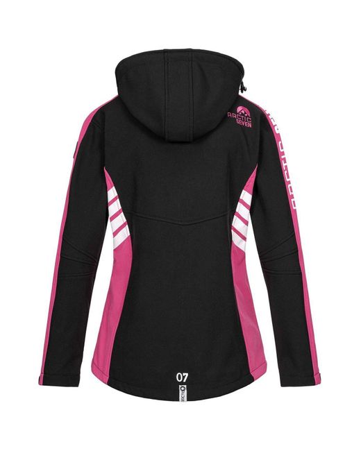 Arctic Seven Black Softshelljacke ASPier mit abnehmbarer Kapuze
